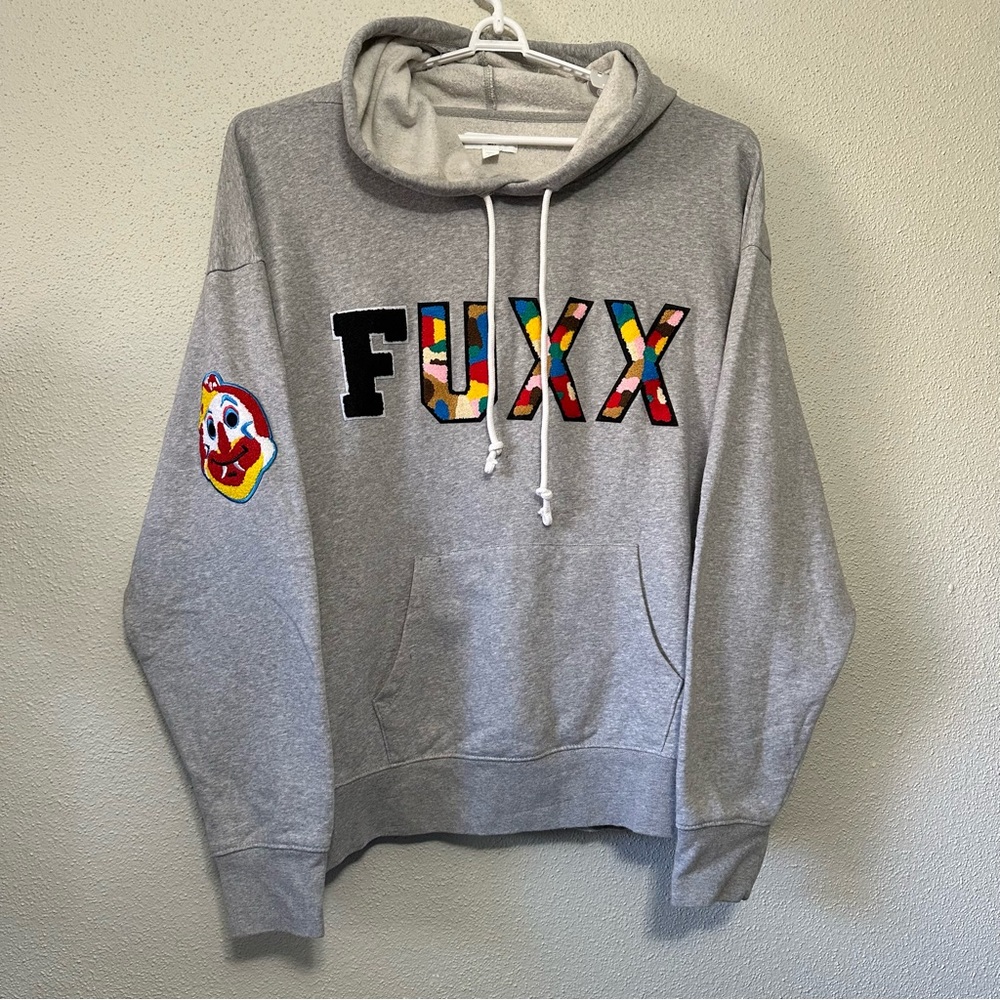 BP FUXX Grey Mark McNairy Clown Hoodie Sweetwear - 3XL